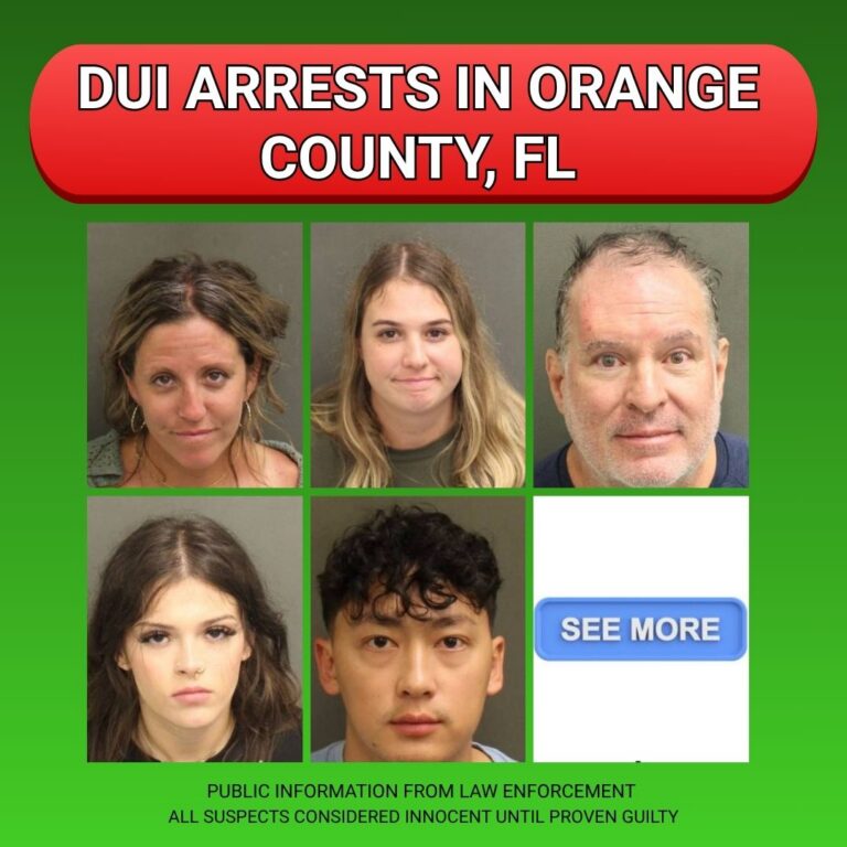 Recent Orlando Area DUI Arrests