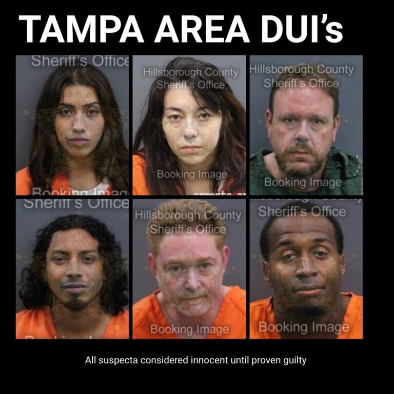 Tampa Bay Area DUI Arrests